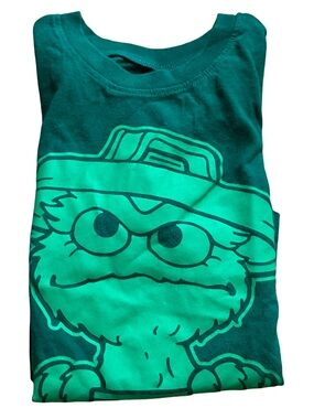 Gap x Sesame Street Oscar The Grouch TShirt Toddler 5 Years Green